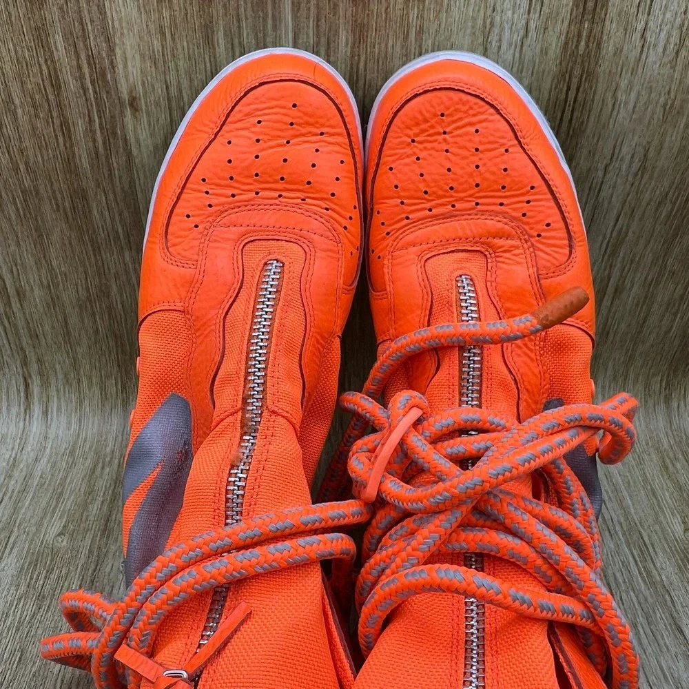 Nike SF Air Force 1 High Men's Size‎ 9 Total Orange Sneakers Shoes AA1128-800